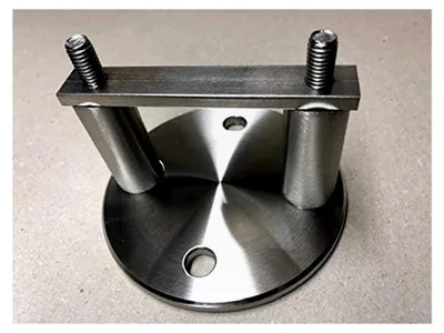 Produktbild von Wandpfostenhalter Edelstahl V2A Ø100 für 42,4mm Rohr