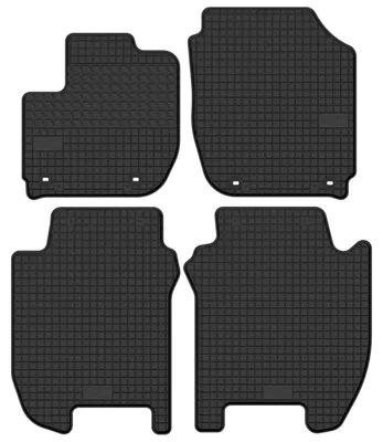 Productafbeelding van Rubberen automatten voor Honda Jazz V vanaf 2020 (hatchback) – 4-delig, zwart, op maat – Wielganizator SolidTread