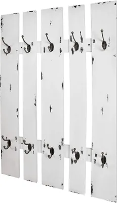 Produktbild von Unyqoos® Industrial Wandgarderobe mit 10 Haken für optimalen Platzsparen