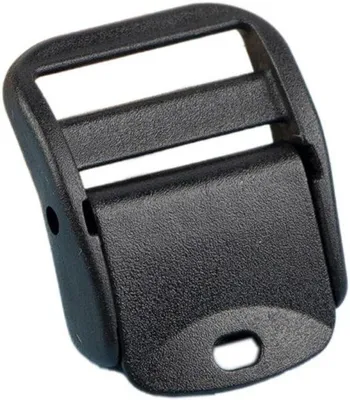 Produktbild von Rucksackreservegriff - Kunststoffklickverschluss - Schwarze Clipsverschlusssystem für Rucksackreparatur - 2 Stück - 2,5 cm breite Steckzangen