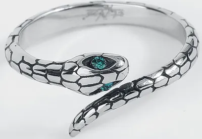 Produktbild von etNox Ring Damen Schlange silberfarben Geschenke, Gothic, Rockwear Edelstahl 59