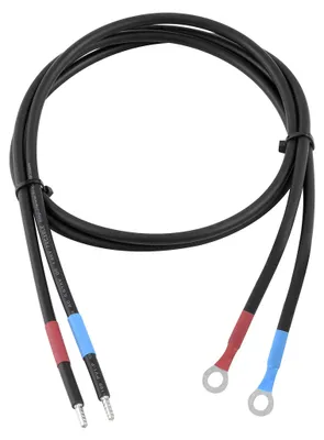 Immagine prodotto di Cavo di collegamento da 6 mm² per regolatore di carica solare e batteria, con terminali ad anello M8 (universale, 6 mm² M8)