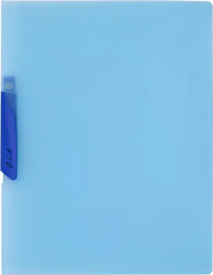 Produktbild von D.RECT 4420 12 Stück Klemmmappen | Schnellhefter mit Clip A4 Blau
