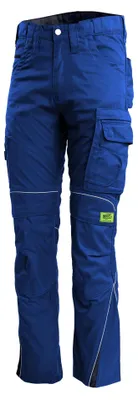 Productafbeelding van TMG KULT WORKER Herenwerkbroek met kniestukzakken, verstevigd met Cordura, model 62, blauw