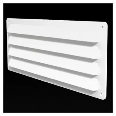 Produktbild von Lüftungsgitter für Wohnwagen, Wohnmobile, Caravans und Boote, Kunststoff, 240 mm x 90 mm, weiß