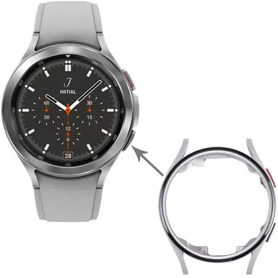 Image de Pièce de rechange pour la lunette LCD de la Samsung Galaxy Watch4 40 mm SM-R860, couleur argent