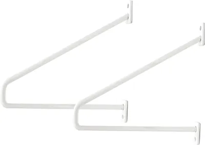 Produktbild von Natural Goods Berlin Regalhalter PRENZLBERG, Regalhalterung, Regalträger, Wandregal, Wandkonsole, Weiß, für 200 mm Regalboden, 2 Stück