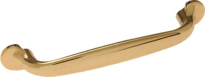 Zdjęcie produktu dla Uchwyt Estamp Mentor LA 128mm - elegancki uchwyt meblowy - szerokość uchwytu 160mm, pozłacany odlew cynkowy