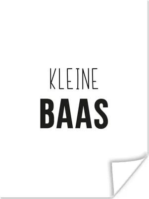 Produktbild von MuchoWow® Poster Sprichwörter - Kleiner Chef - Kinder - Zitate 120x160 cm - Wandbilder