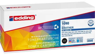 Produktbild von EDDING schwarz Toner kompatibel zu brother TN-248XLBK - Kompatibel - Tonereinheit