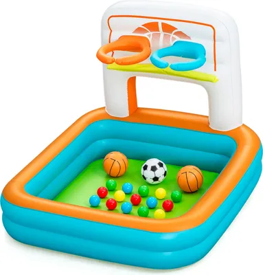 Produktbild von Bestway® 3-in-1-Bällebad Kick 'n Swish™ 120 x 107 x 84 cm