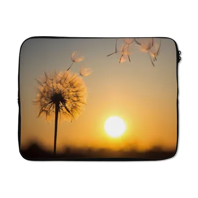 Produktbild von MuchoWow® Laptop Hülle 15 Zoll Löwenzahn - Sonne - Sonnenuntergang Laptoptasche - Laptoptasche - Sleeve - Rundum-Schutz