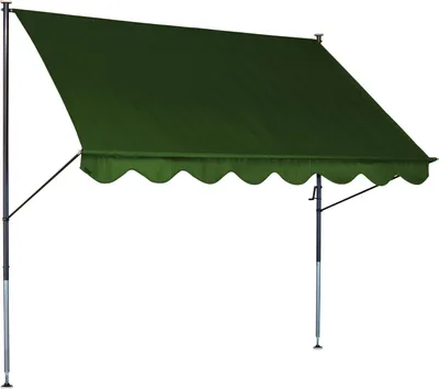 Produktbild von Klemmmarkise Standard 250 cm uni grün