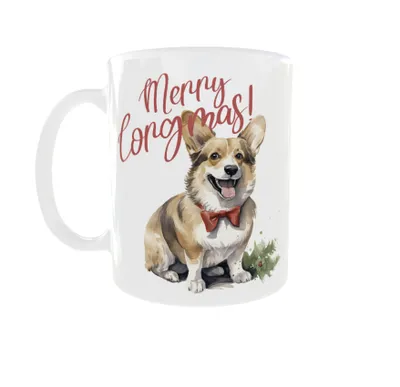 Produktbild von 300ml Weihnachtsbecher für Hunde v5 Corgi