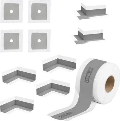 Produktbild von Dichtset Bad Küche Dusche Dichtband Wandmanschetten Außenecke Innenecke SET G5