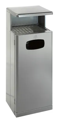 Produktbild von Abfallbehälter für draussen mit Dach 55 Liter grau (31042814)