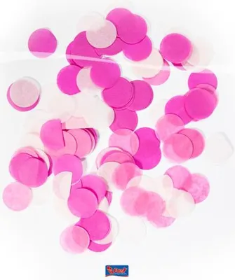 Immagine prodotto di Coriandoli grandi rosa, 14 g, 1 confezione.