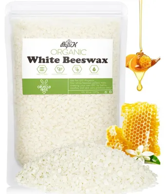 Produktbild von Weiße Bienenwachs Pastillen 2.3KG Kerzenwachs für Kerzenherstellung