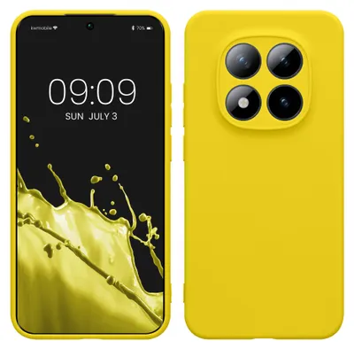Produktbild von kwmobile Handyhülle für Xiaomi Redmi Note 15 Pro 5G Hülle - weiches Handy Silikon Case - Schutzhülle Cover - Strahlend Gelb