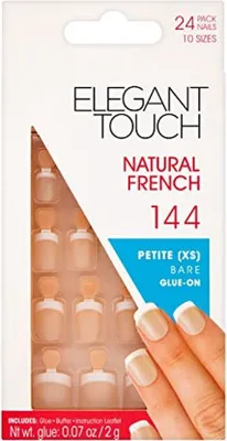 Produktbild von Künstliche Nägel Elegant Touch French Xs 24 Stück (24 uds)