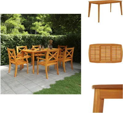 Obrázek produktu pro vidaXL Zahradní stůl 160x90x75 cm z masivního dřeva akácie - Zahradní stoly