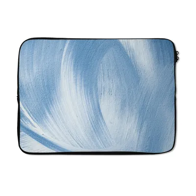 Produktbild von MuchoWow® Laptop Hülle 14 ZollBlau - Acrylfarbe - Gestaltung Laptoptasche - Laptoptasche - Stoßsicher - Schutzhaube