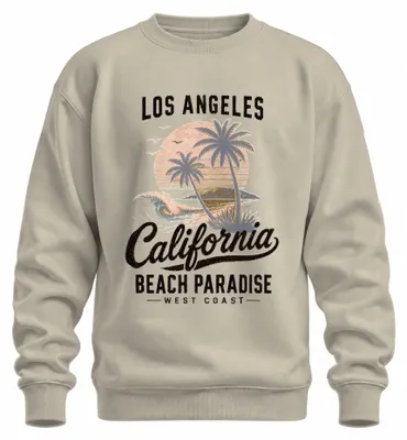 Productafbeelding van Los Angeles, Californië, strandparadijs, westkust, surfen, USA, sweatshirt, pullover, natuur, maat XL