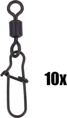 Produktbild von Zeck DB Swivel + Duolock Snap - 10 Angelwirbel, Größe:Gr. 0, Tragkraft:18kg