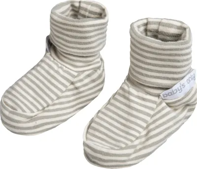 Produktbild von Baby's Only Booties Stripe - Urban Green - 3-6 Monate - 95% Baumwolle/5% Elasthan
