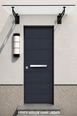 Immagine prodotto di Glaswerk Westfalen - (S) Tettoia in vetro latte, 120x90 cm, inclusi supporti SW