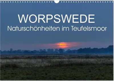 Produktbild von Worpswede - Naturschönheiten im Teufelsmoor (Wandkalender 2025 DIN A3 quer), CALVENDO Monatskalender