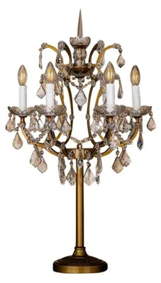 Obrázok produktu pre Stolná lampa Memphis, výška 85 cm - Zlatá - Kov a sklo