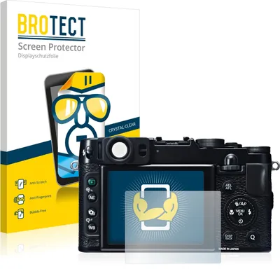 Produktbild von 2x Für Fujifilm X20 Schutzfolie BROTECT Displayschutz Display Schutz Folie Klar Transparent