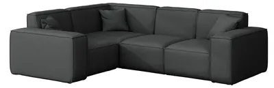Obrázek produktu pro Rohová zahradní pohovka, látka Odyssey, antracitová (03)