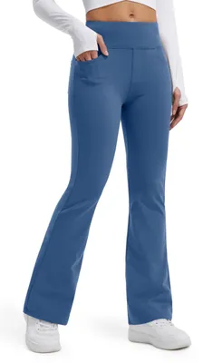 Image de Legging thermique à jambes évasées pour activités de plein air, modèle pour femmes