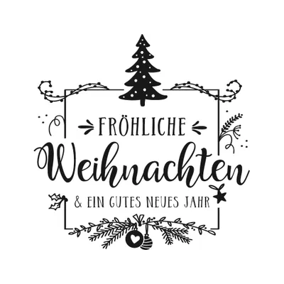 Produktbild von Rayher Motivstempel Frohe Weihnachten 7,0 x7,0 cm