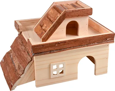 Image de Duvo+ maison en bois avec toit en écorce hacienda