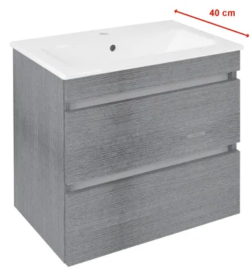 Produktbild von Sapho EZARA Unterschrank 58x54x39cm, Silbereiche