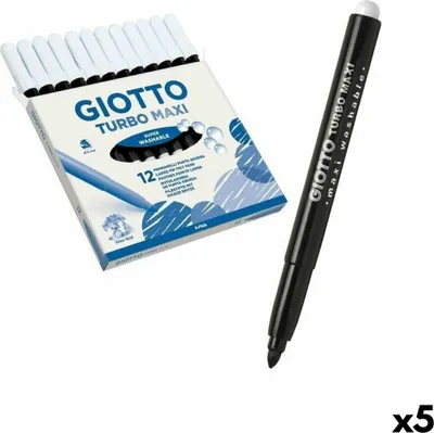 Obrázek produktu pro Sada fixů Giotto Turbo Maxi černá (5 kusů)