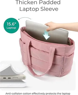 Immagine prodotto di Borsa a mano in pelle, borsa a tracolla imbottita con fibbia, zainetto da donna leggero con imbottitura