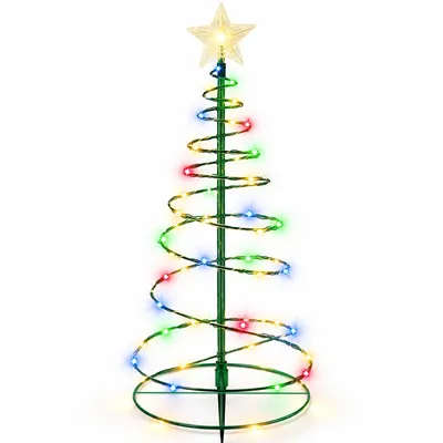 Produktbild von Solar-Weihnachtsbaum für draußen, LED-Weihnachtsbeleuchtung, Weihnachtsdekoration für Garten, Hof und Rasen, Solar-Landschaftslicht mit bunten LEDs
