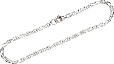Produktbild von Armband 925 Sterling Silber 19cm Stegpanzerkette diamantiert Uni Armkette Neu