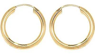 Produktbild von 9 Karat (375) Gold Damen - Creolen / Ohrringe - 10mm; TRS15707MM10