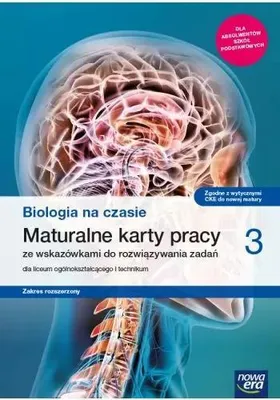 Zdjęcie produktu dla WSiP Biologia na czasie 3. Maturalne karty pracy. Zakres rozszerzony. Reforma 2019, Edukacyjny, Polski