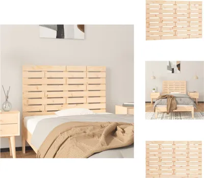 Produktbild von vidaXL Wand-Kopfteil 96x3x63 cm Massivholz Kiefer -  Kopf- & Fußenden