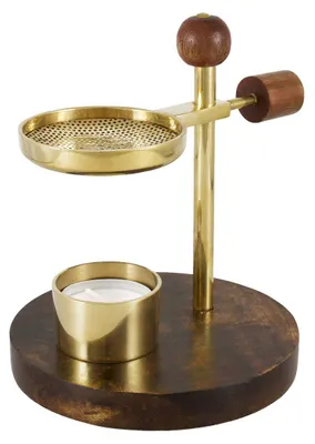 Weihrauchbrenner Messing, höhenverstellbar, 14 cm, 300 g