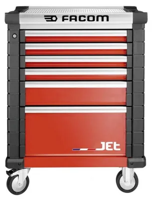 Image de Servante d'atelier vide FACOM  JET.6M3A - 6 tiroirs - rouge