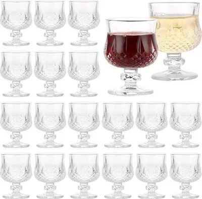 Obrázok produktu pre Poháre na stopke 5 cl, sada 18 ks, na tequilu, sherry, vodku, vhodné do umývačky riadu