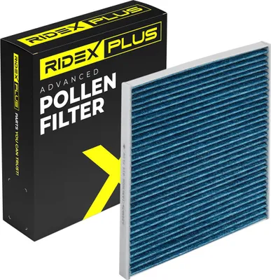Produktbild von RIDEX PLUS 424I0508P Aktivkohle Innenraumfilter Pollenfilter für FORD Fiesta Mk6 Schrägheck (JA8, JR8) Focus II Schrägheck (DA, HCP, DP)