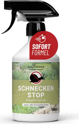 Produktbild von naturetrend Schnecken Stop Spray 500ml – Schneckenschutz ohne Chemie I Schneckenfalle Sprühmittel, Effektive Schneckenabwehr für Garten, Hochbeet und Pflanzkübel